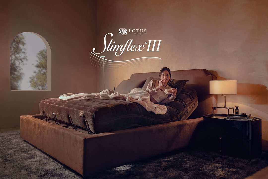 เตียงปรับระดับไฟฟ้า LOTUS รุ่น Slim flex III  สัมผัสวิถีแห่ง Wellness Lifestyle  ตอบโจทย์คนยุคใหม่เพื่อสุขภาพที่สมบูรณ์แบบทั้งร่างกายและจิตใจ