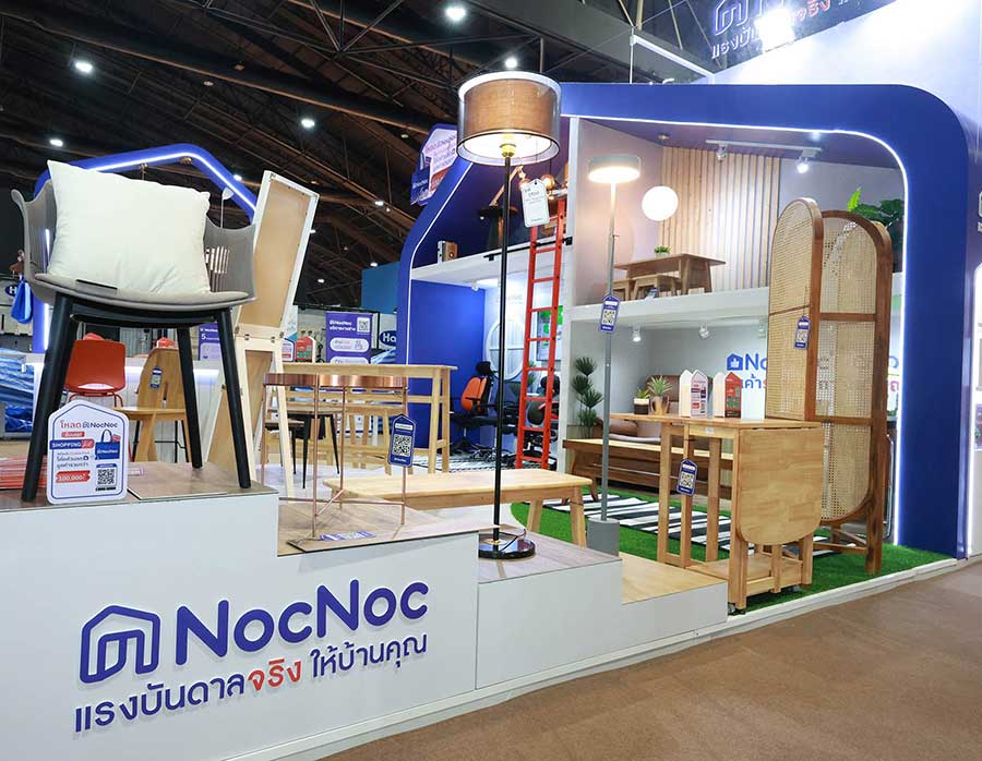 NocNoc ร่วมงาน “บ้านและสวนแฟร์ 2022” คัดสรรสินค้าราคาดี การันตีคุณภาพ NocNoc’s Choice พร้อมสร้างแรงบันดาลจริงในการแต่งบ้าน ให้บ้านพร้อมเติมเต็มทุกการเติบโต