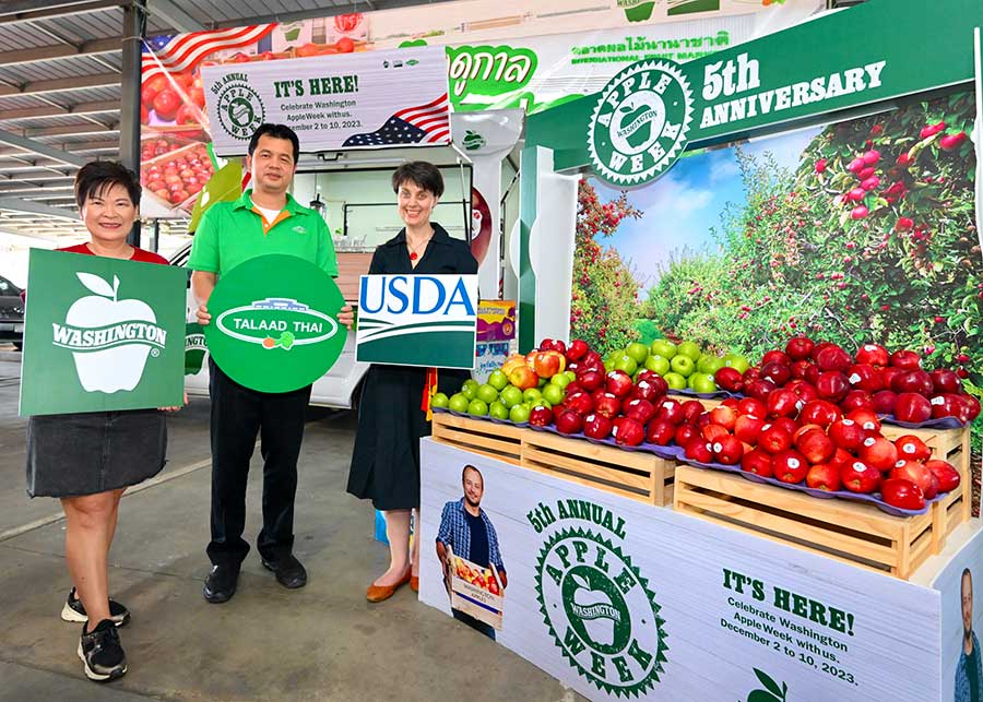 ตลาดไท จับมือ วอชิงตันแอปเปิล ต้อนรับผลผลิตฤดูกาลใหม่ จัดงานสัปดาห์ Global Washington Apple Week 2023